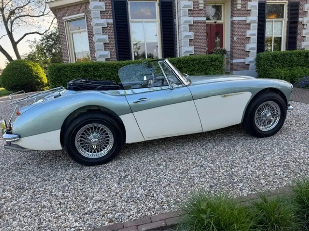 Austin-Healey 3000 MK3 Ice Blue Old English White, foto 6