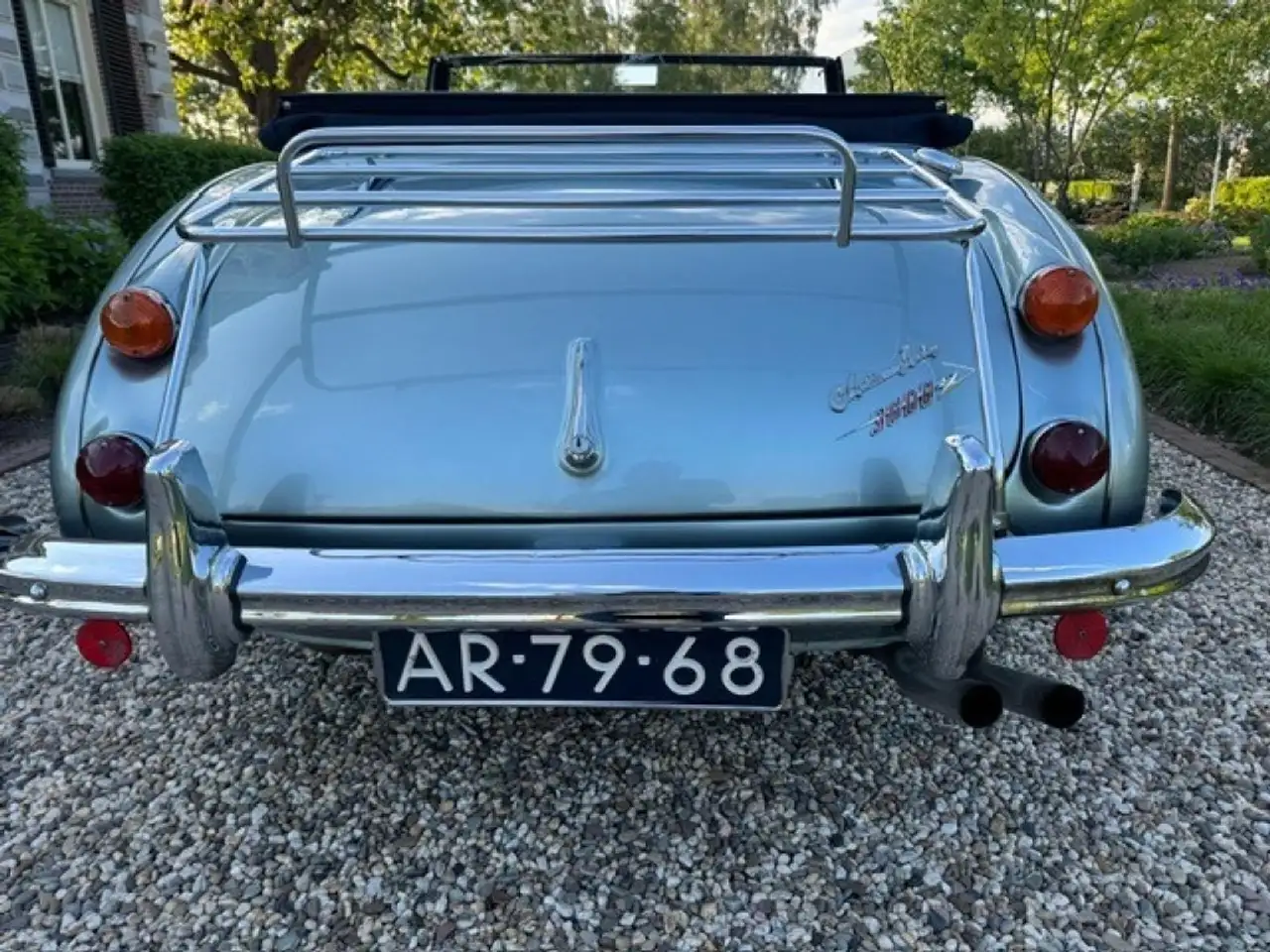 Austin-Healey 3000 MK3 Ice Blue Old English White, foto 9