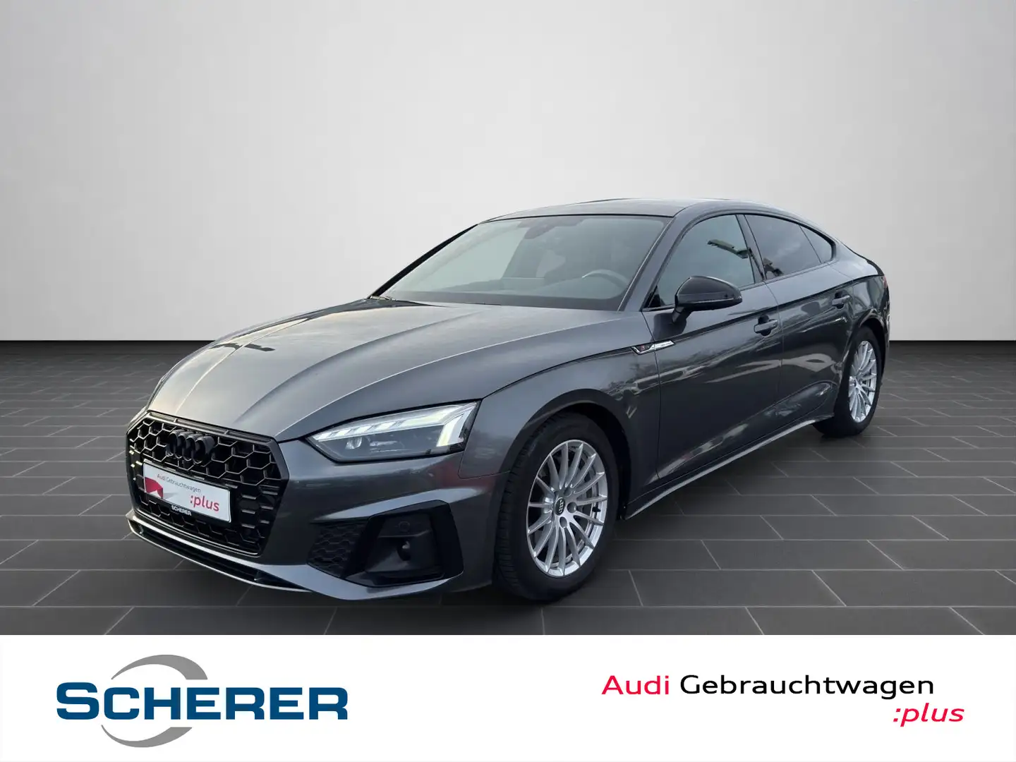 Audi A5 40 TFSI S line S tronic MATRIX STAN Gris - 1