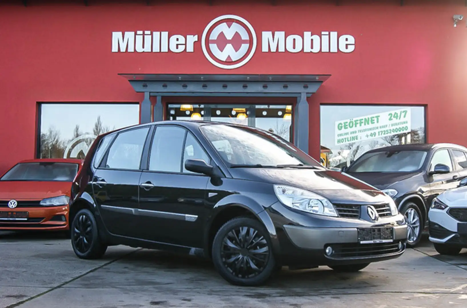 Renault Scenic II 1.6i Dynamique Confort Klima Schwarz - 1
