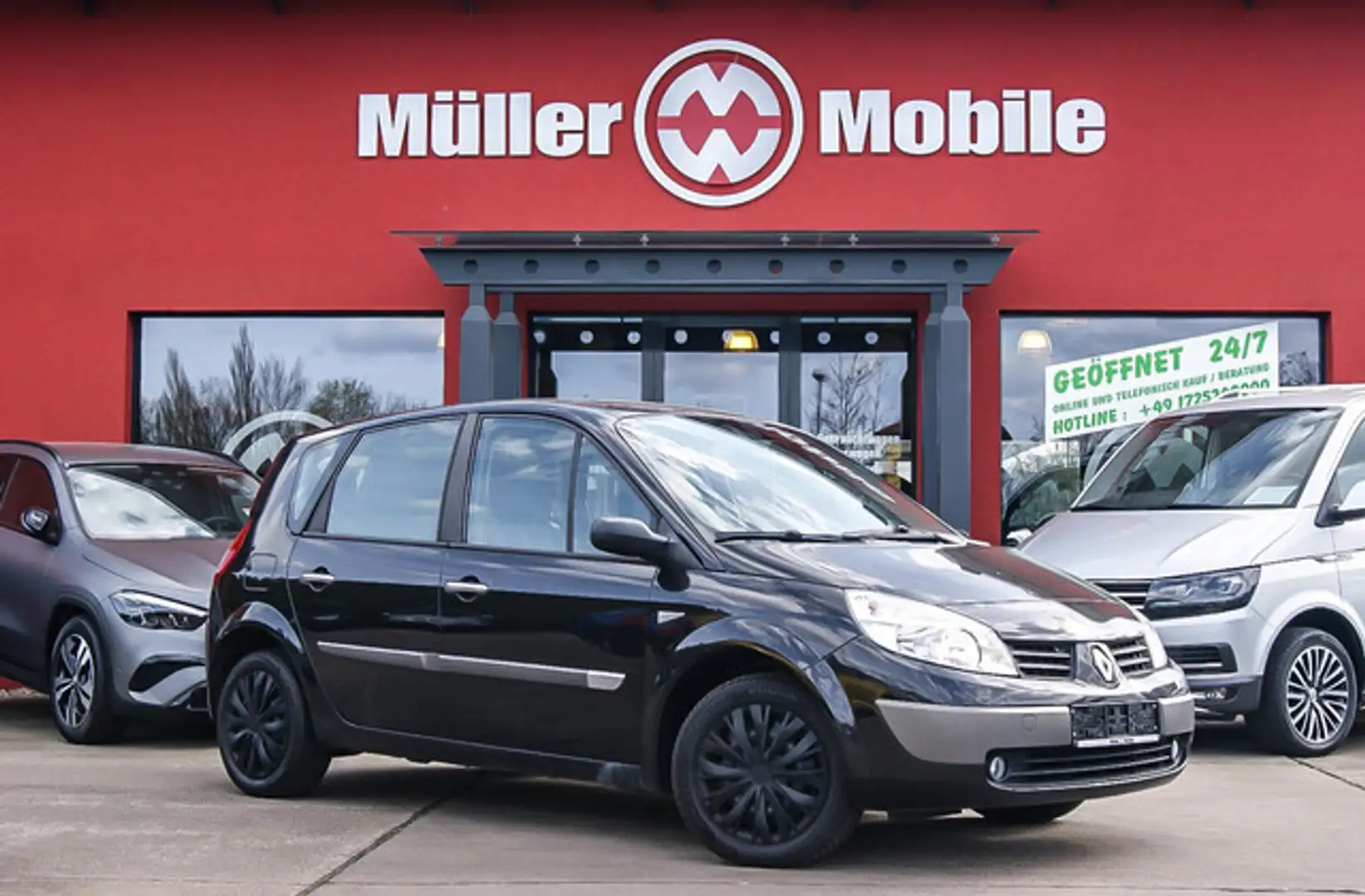 Renault Scenic II 1.6i Dynamique Confort Klima Schwarz - 1