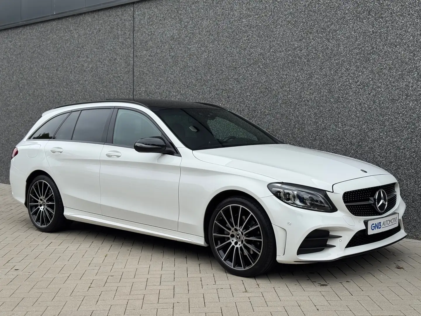 Mercedes-Benz C 200 C200 AMG 4matic Night | Panoramadak | Dodehoekassi Wit - 2