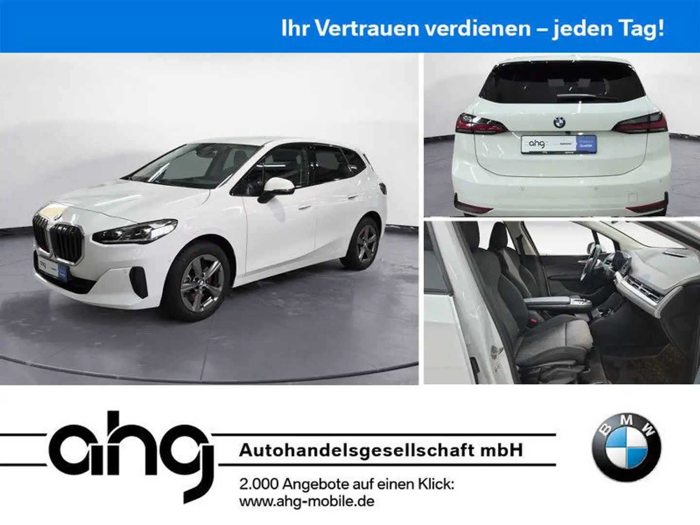 BMW 223i Active Tourer Steptronic DCT xDrive Navi DS Blanc - 1
