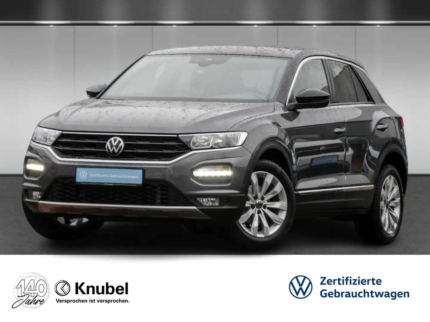 Volkswagen T-Roc Sport 1.5 TSI DSG AHK ActiveID ACC BlindS. Grau - 1