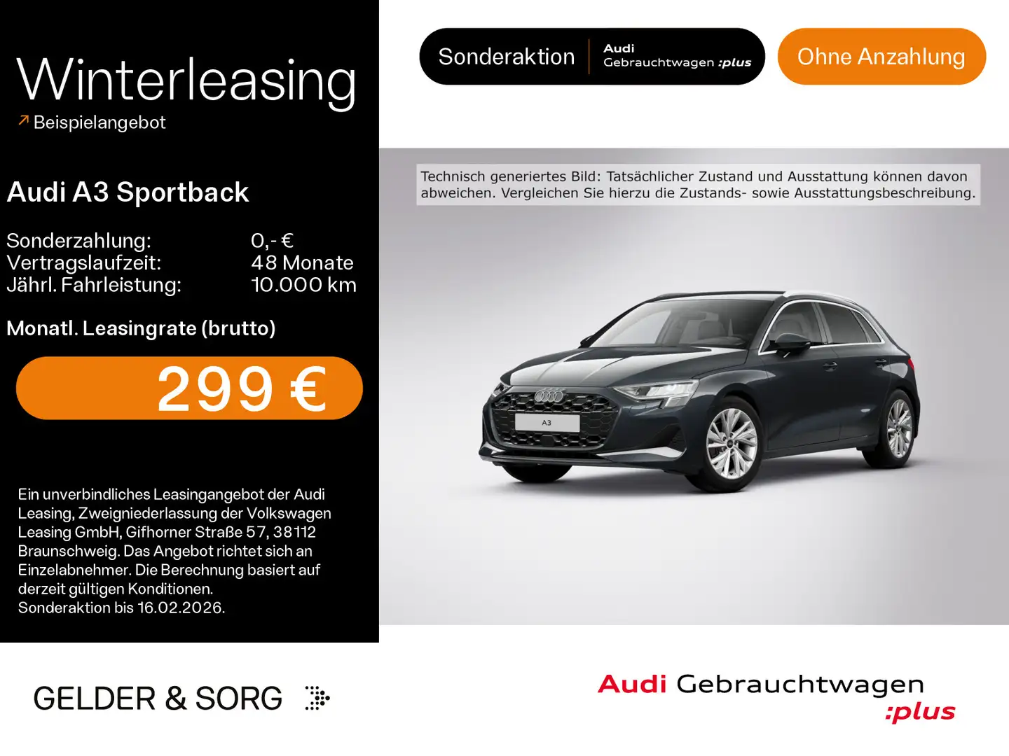 Audi A3 30 TFSI  advanced AHK*LED*Navi*RFK Grau - 1