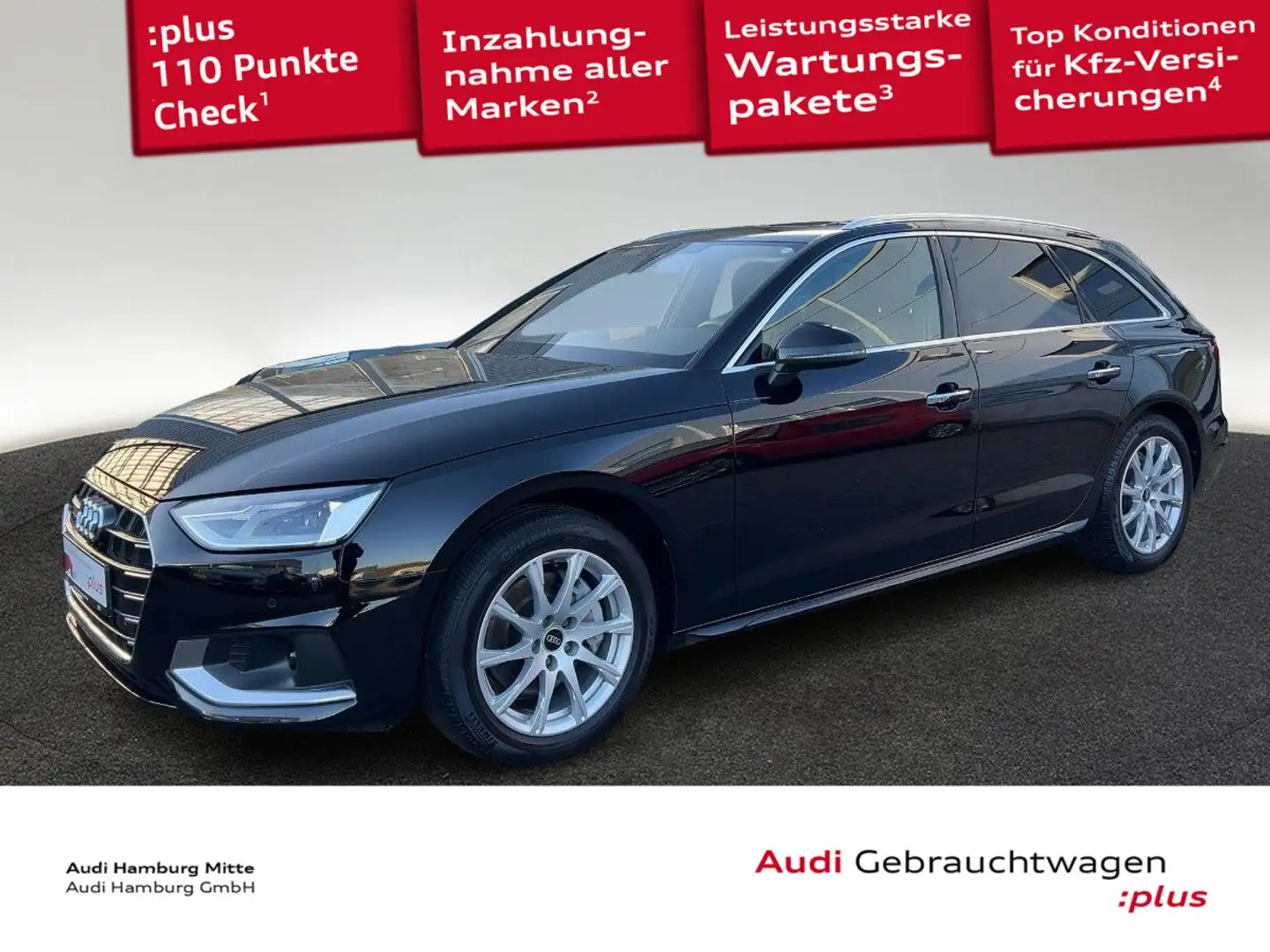 Audi A4 40 TDI advanced quattro S tronic Navi K Schwarz - 1