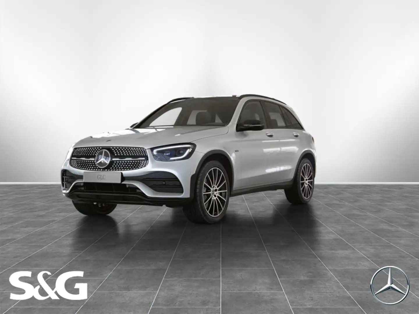 Mercedes-Benz GLC 300 e 4M AMG AHK+HEADUP+TOTWINKEL+DISTR+20" Weiß - 1