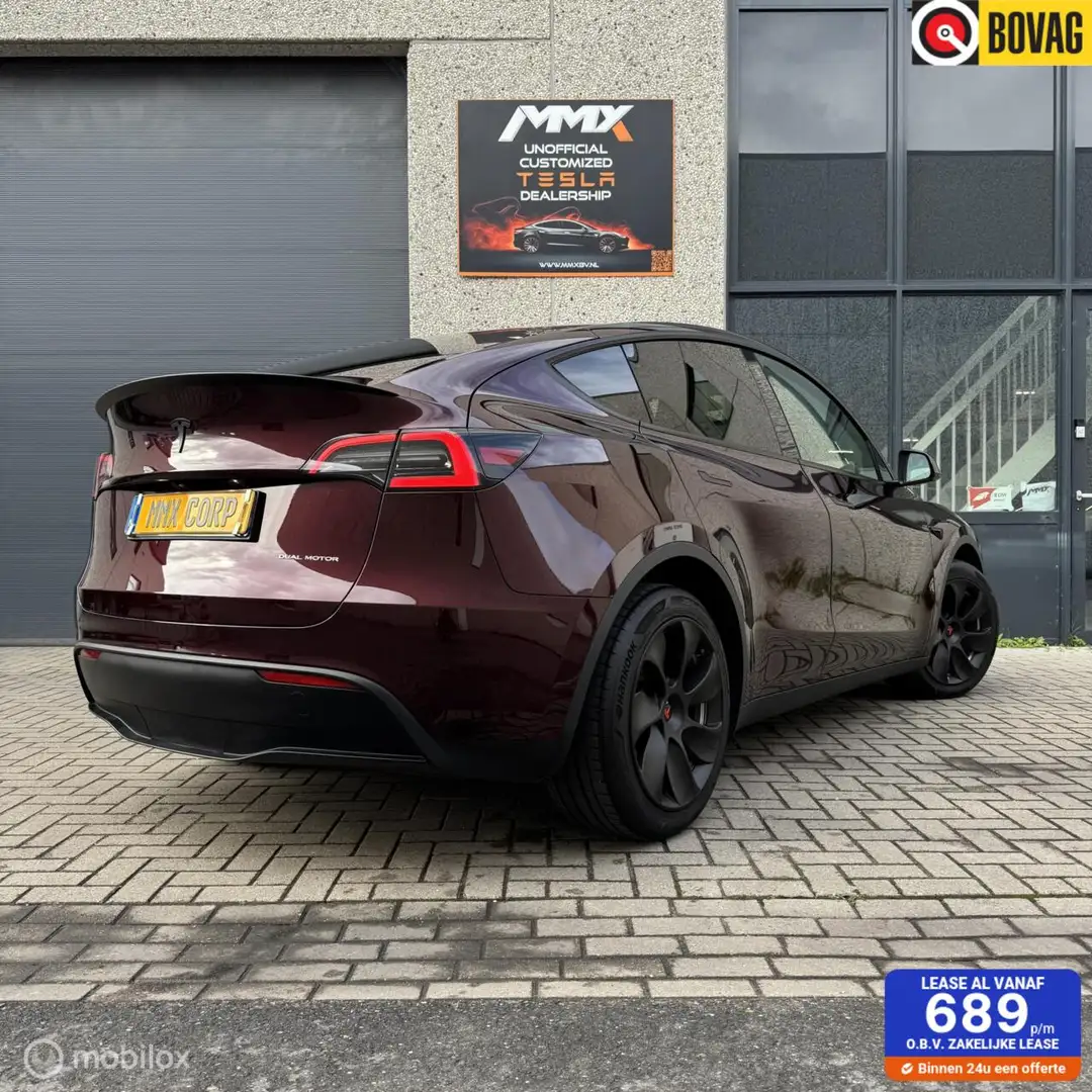 Tesla Model Y Long Range RWD 2024 Red Cherry MiG MMX PACK Rood - 1