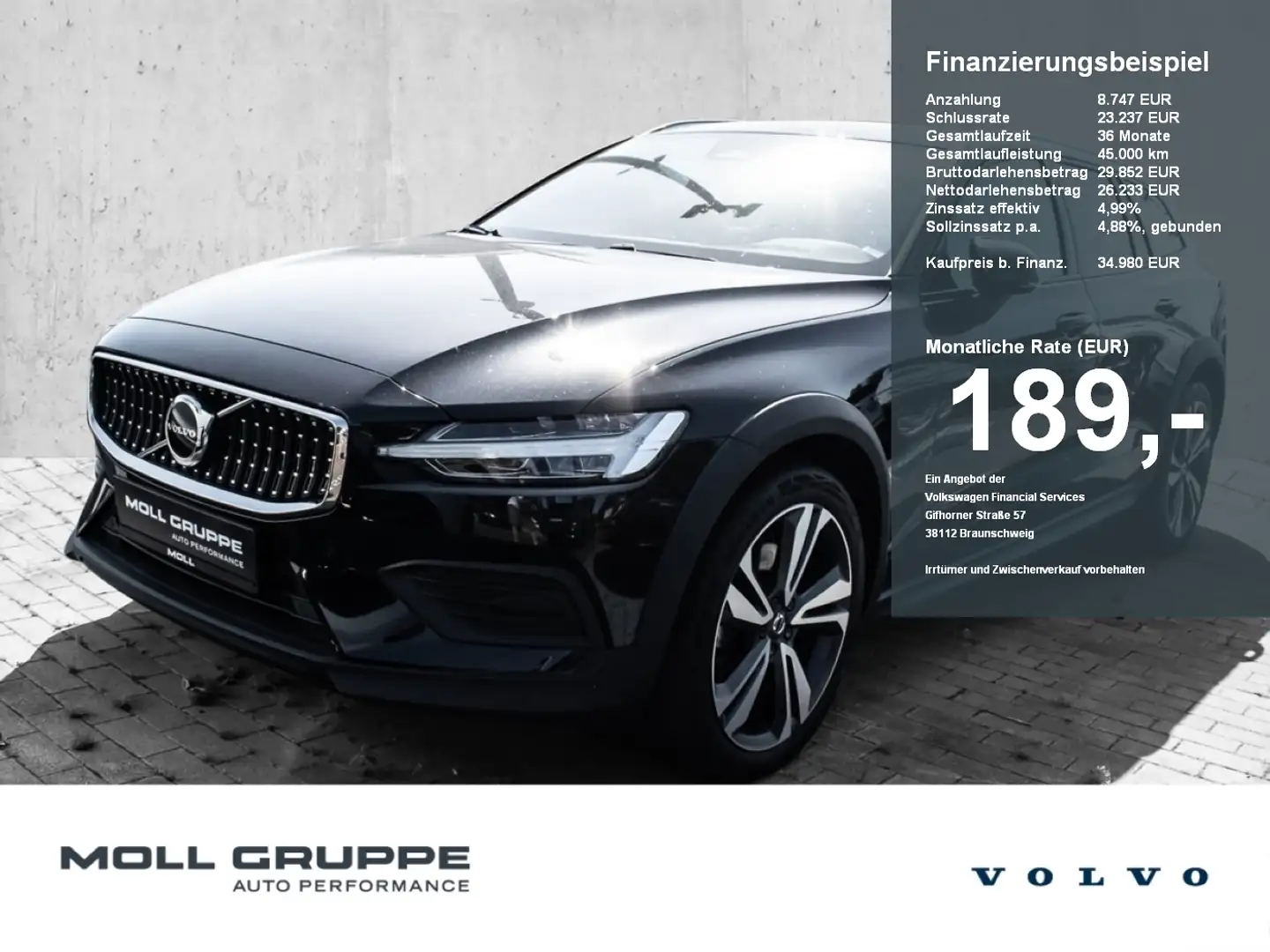 Volvo V60 Cross Country B4 AWD Plus Pano LED Schwarz - 1