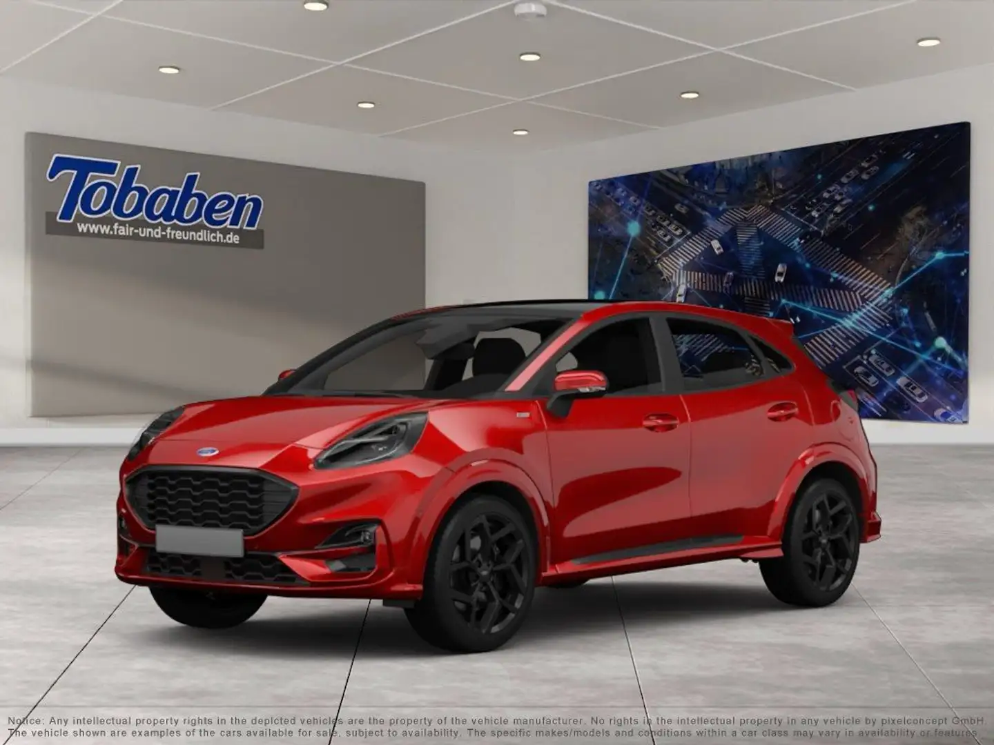 Ford Puma Panorama + Winter Paket + LED Rot - 1