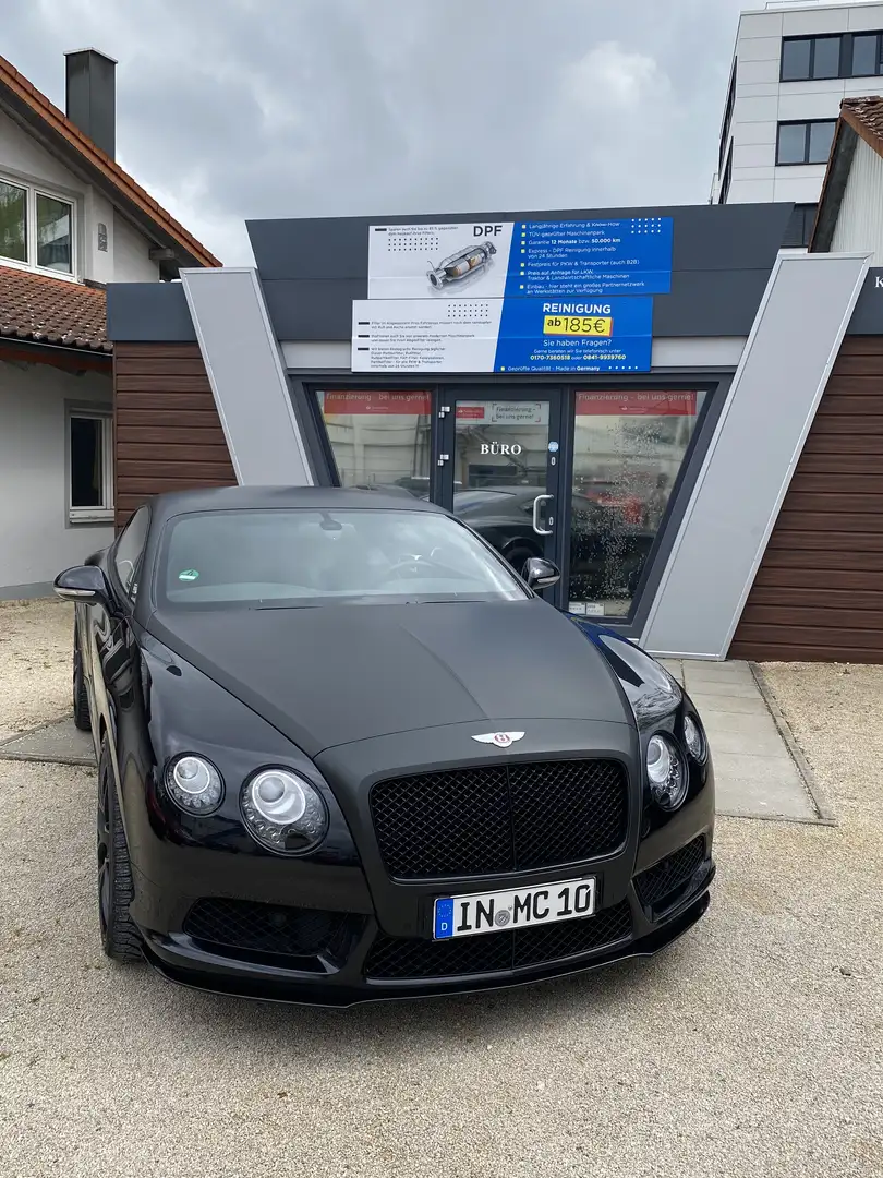 Bentley Continental GT V8 S*WENIG KM*SCHECKHEFT*I HAND*8X BEREIFT Schwarz - 1
