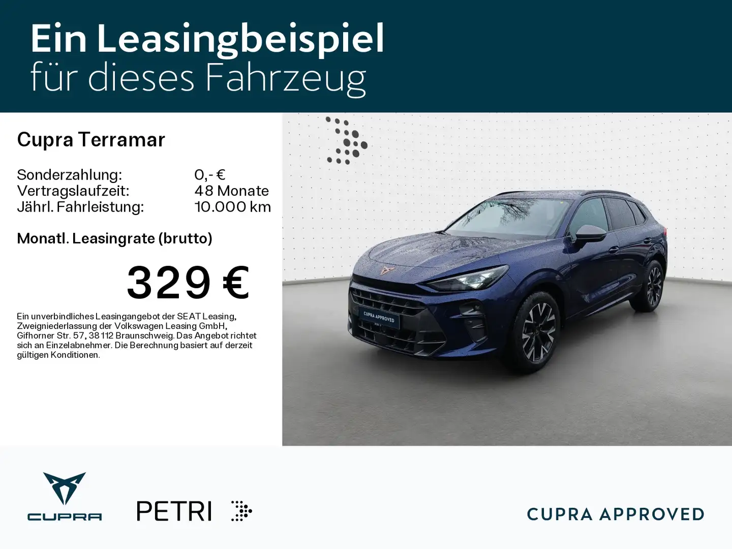 CUPRA Terramar 1.5 eTSI DSG*NAVI*KAM*HUD*Keyless*ACC*1 Blau - 2