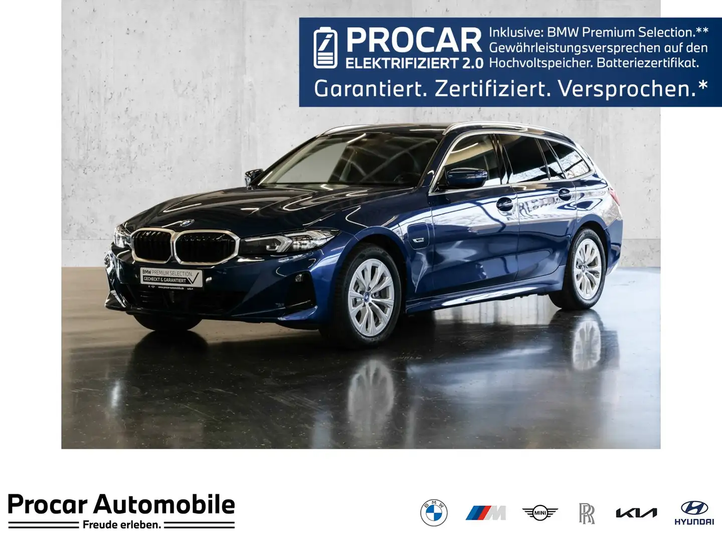 BMW 320 e Aut Nav LED PDCv+h Shz Klimaaut DAB Blau - 1