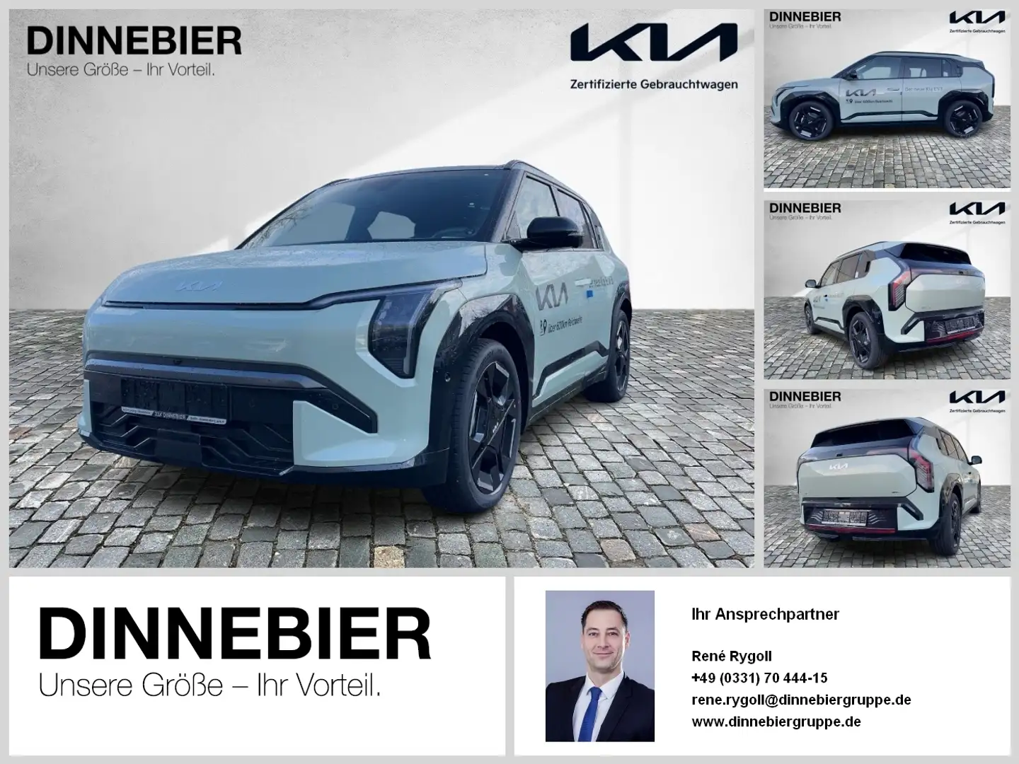 Kia EV3 GTLINE BEV+ 360KAMERA+PANO+NAVI+SITZH+Touch Groen - 1