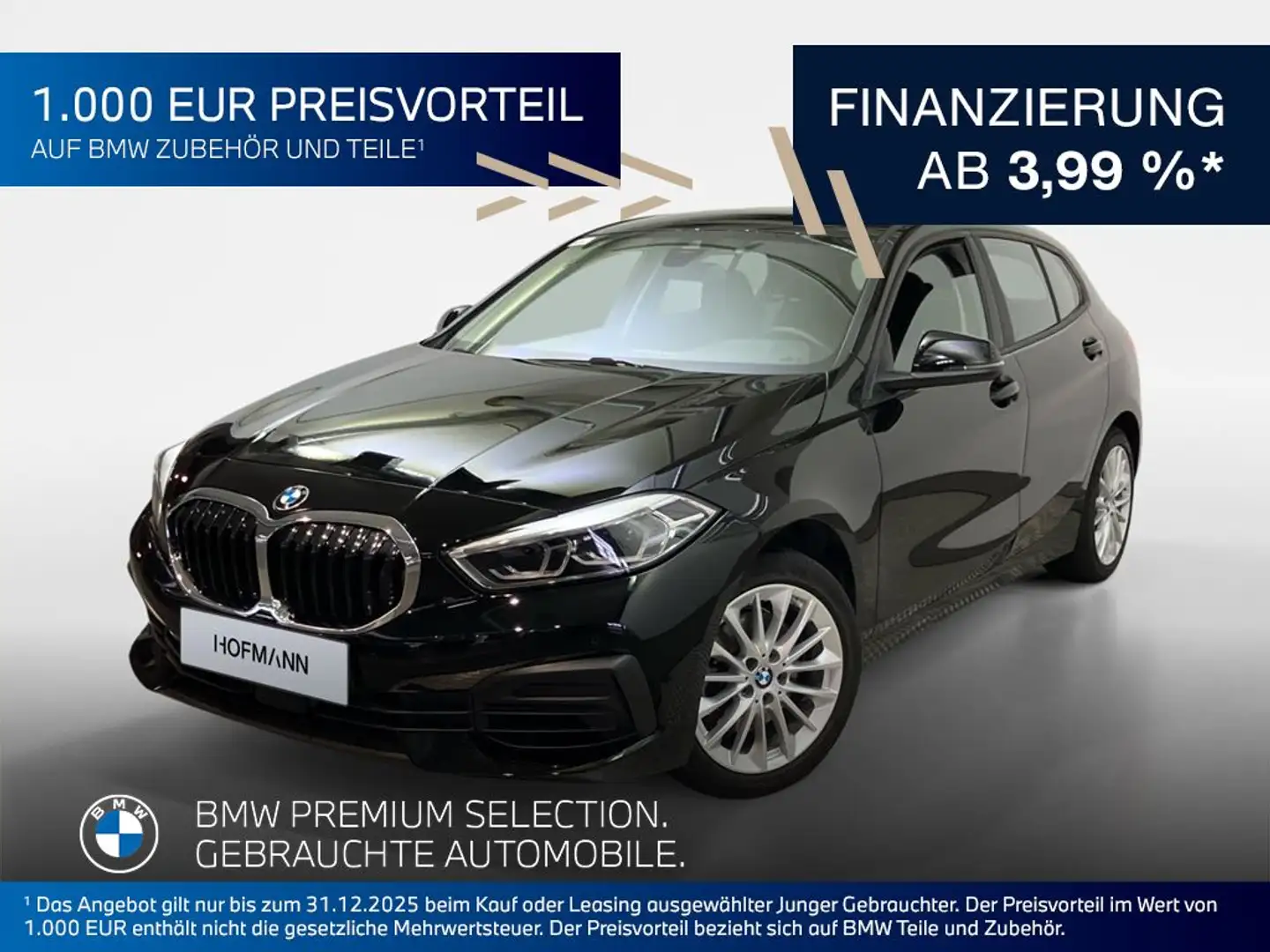 BMW 116 Advantage Schwarz - 1