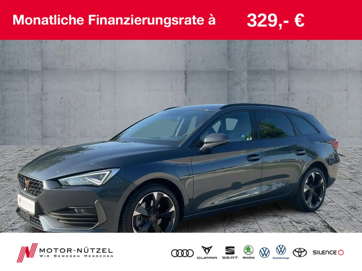 CUPRA Leon ST 1.4 TSI e-Hybrid LED+NAV+PDC+GRA+DAB+18" Grijs - 1