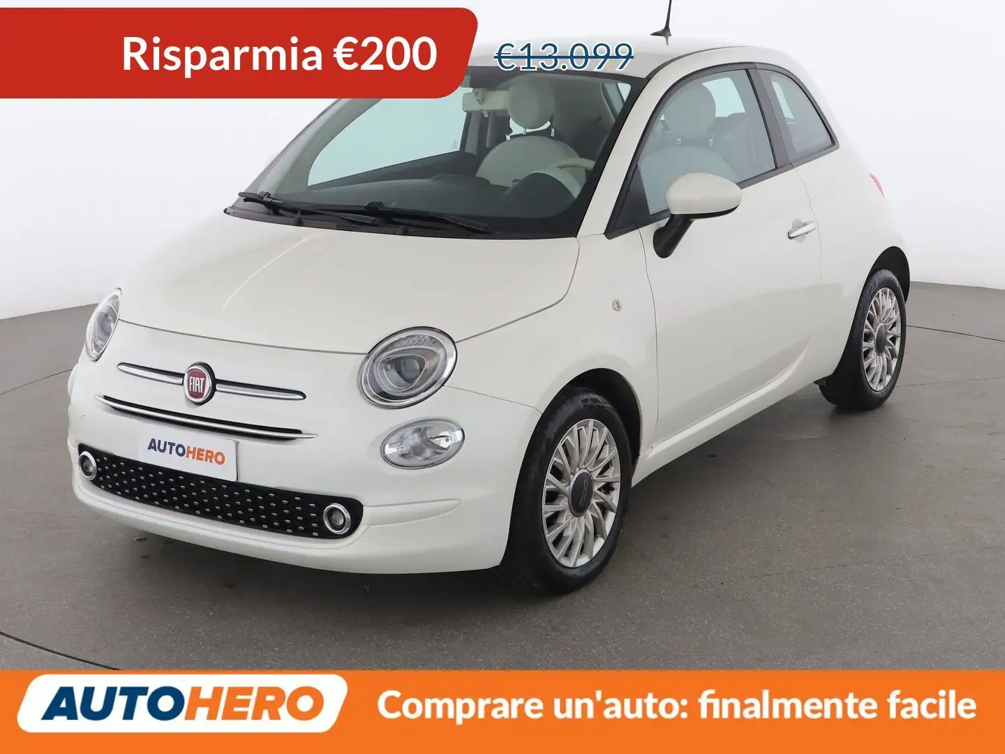 Fiat 500 1.0 Mild-Hybrid Lounge MHEV Weiß - 1