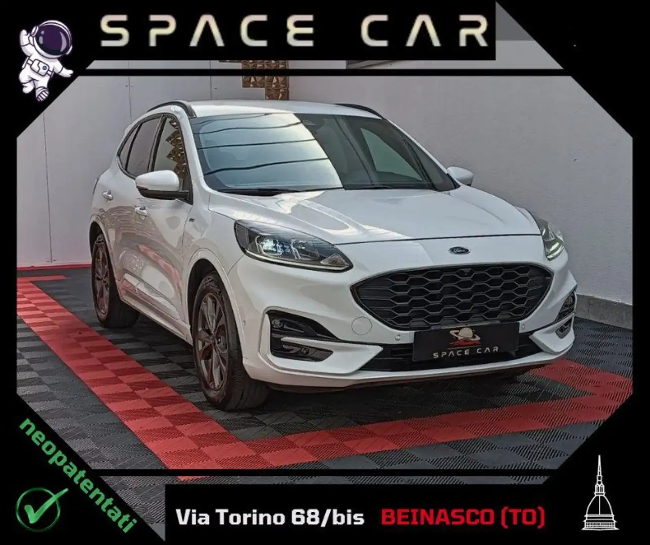 Ford Kuga Kuga 1.5 EcoBlue 120 CV aut. 2WD ST-Line Bianco - 1