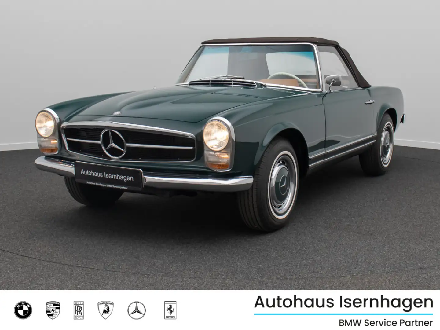Mercedes-Benz 230 SL Pagode H-Zulassung Automatik Leder W113 Verde - 1