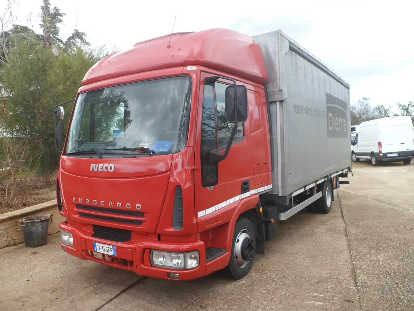 Iveco eurocargo 75e15 centina con pedana idraulica Roşu - 2