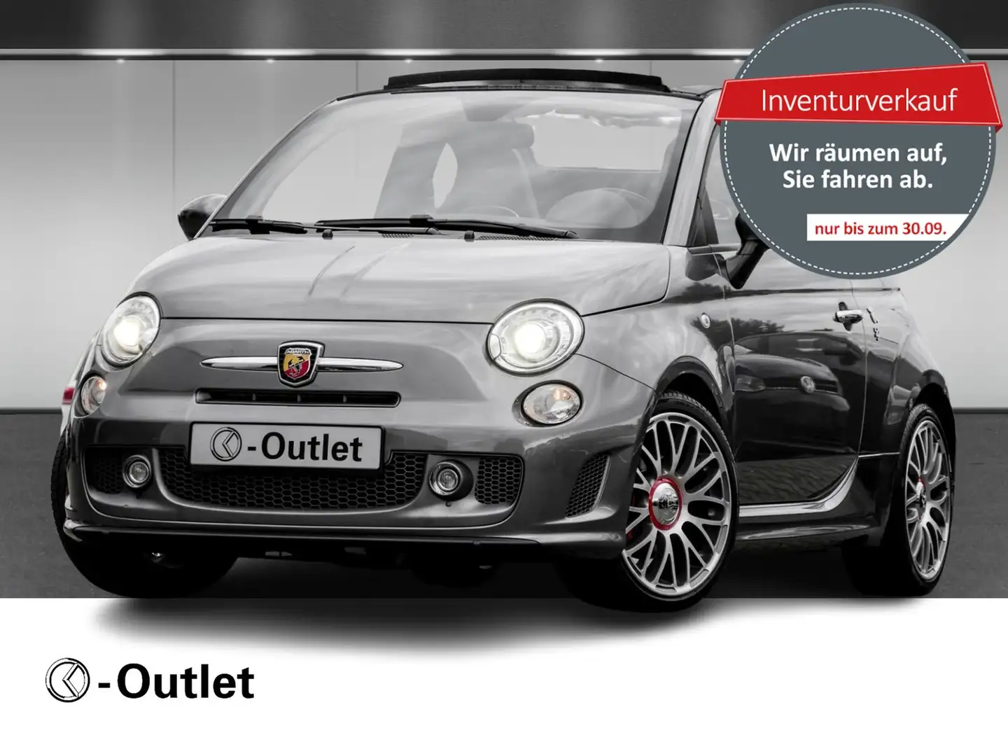 Abarth 595C Turismo Xenon Sportabgasanlage Grau - 1