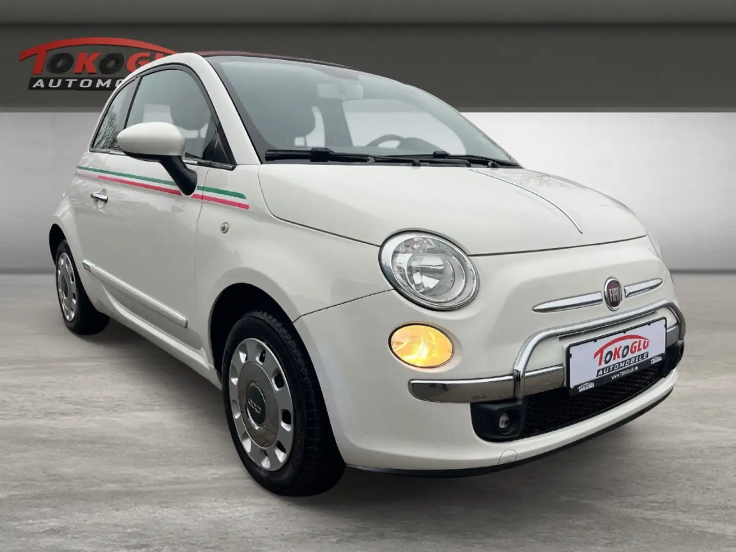 Fiat 500 Lounge Faltdach/CABRIO SD Tel.-Vorb. PDC Sprachste Weiß - 1