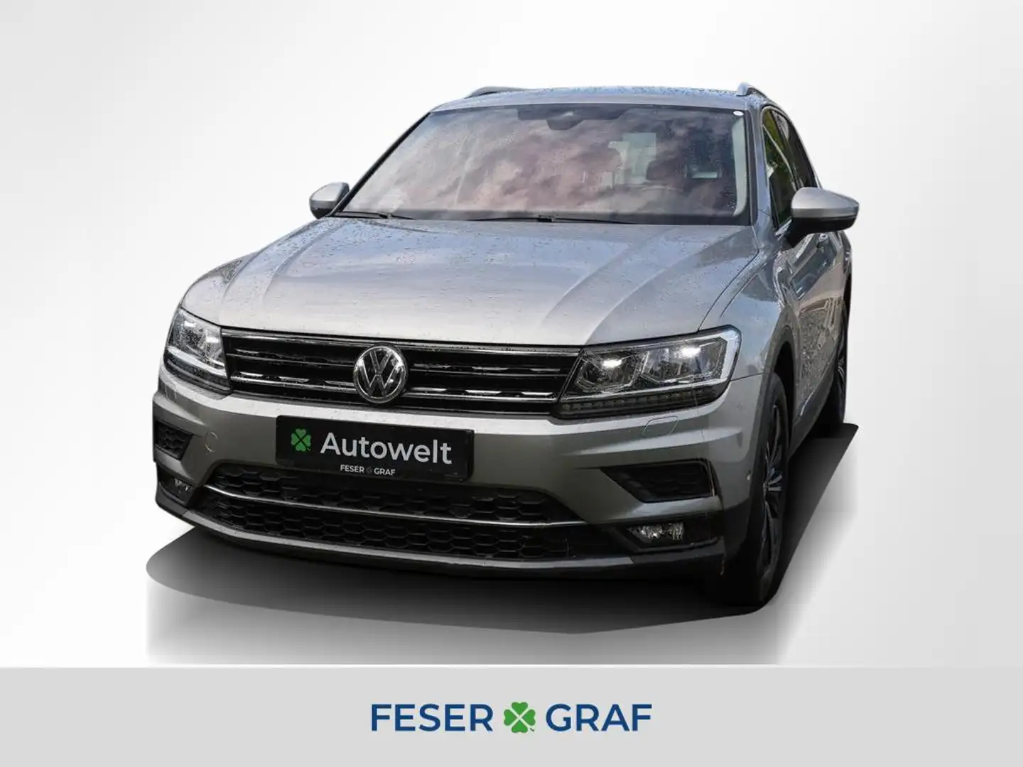 Volkswagen Tiguan 2.0 TDI 4M Highl. ACC LED Navi RüKa Sitzh Silber - 1