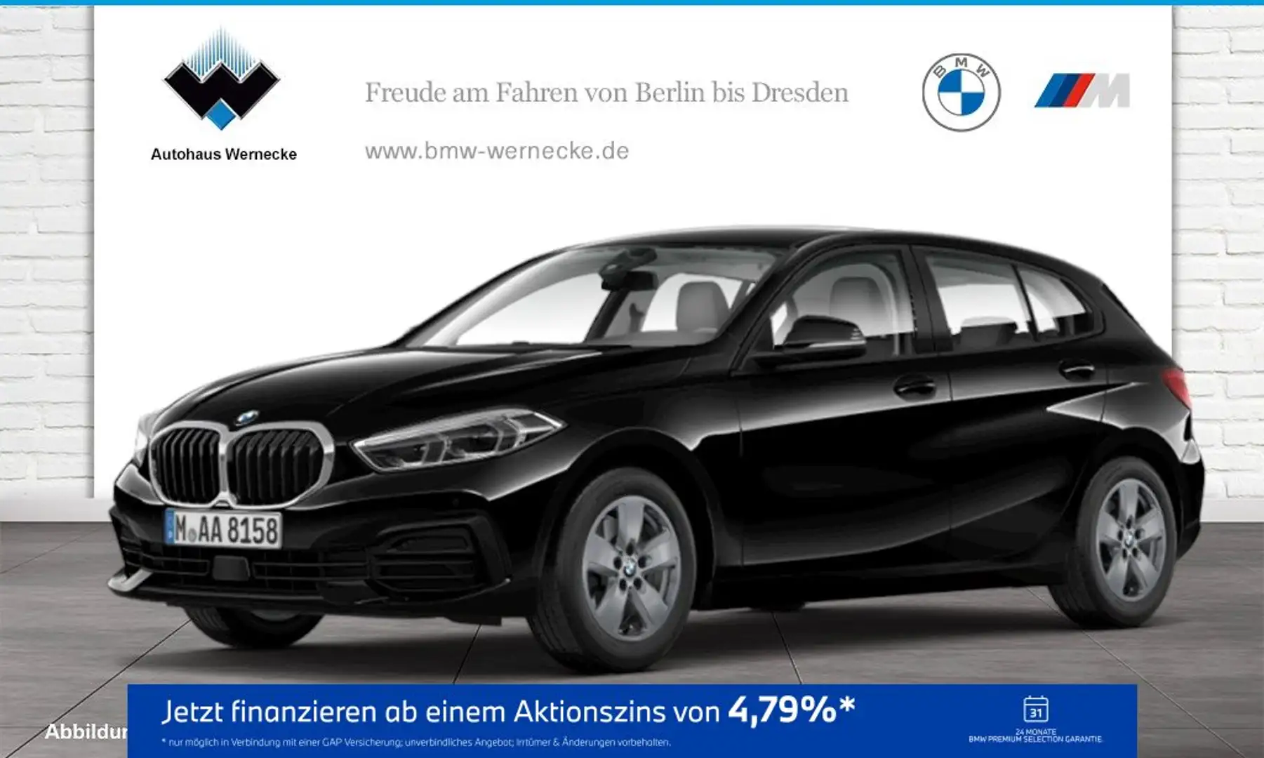 BMW 118 i Hatch Advantage DAB LED WLAN Tempomat PDC Schwarz - 1