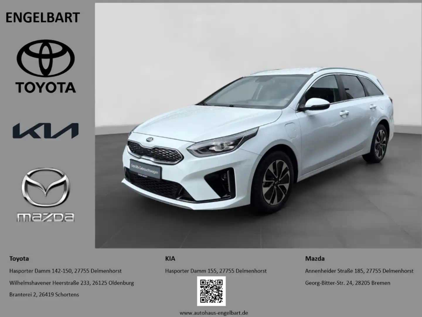 Kia Ceed / cee'd Sportswagon 1.6 Plug-in Hybrid Vision GJR Weiß - 1