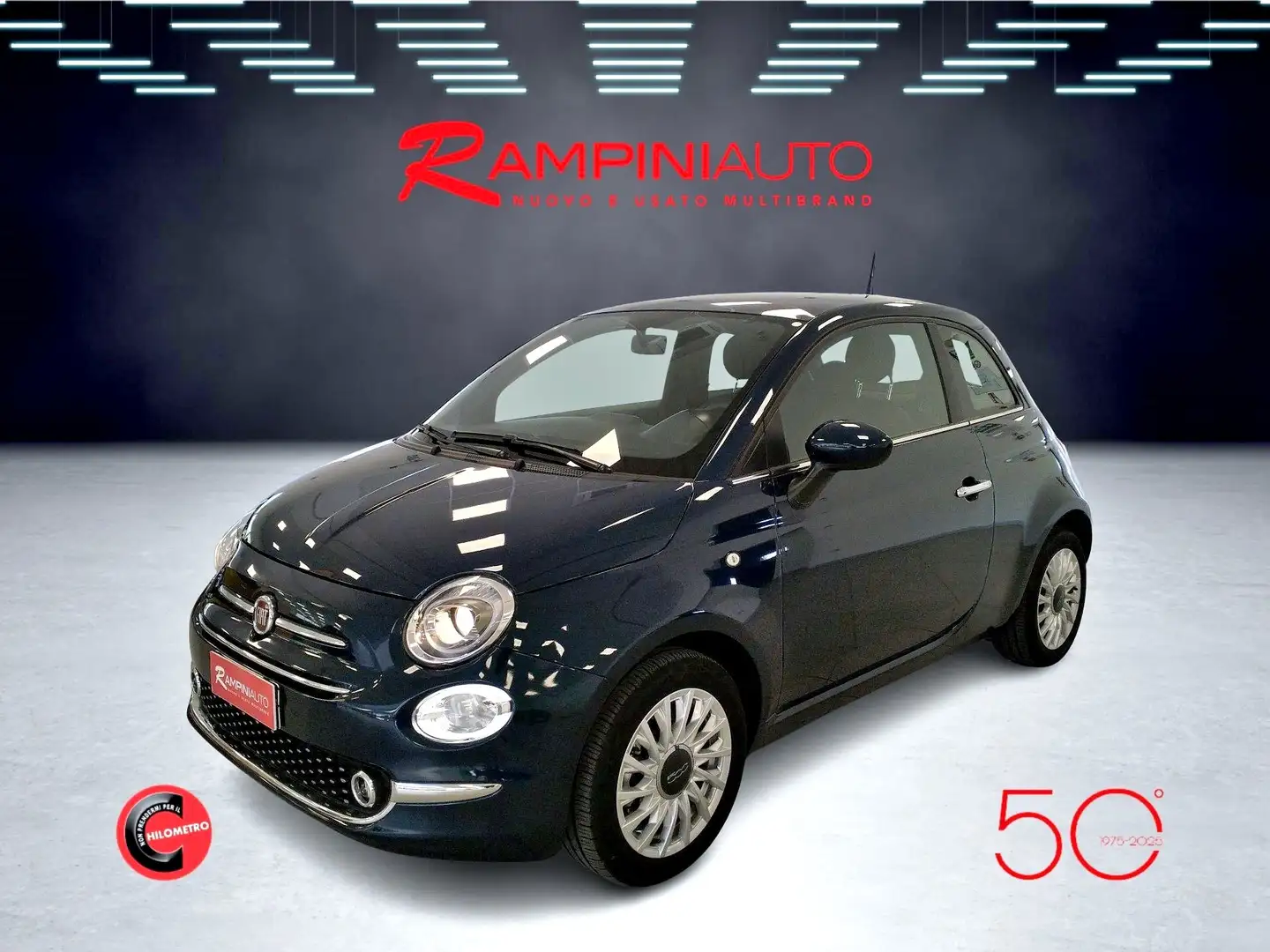 Fiat 500 1.0 Hybrid Dolcevita Ok Neopatentati Blauw - 1