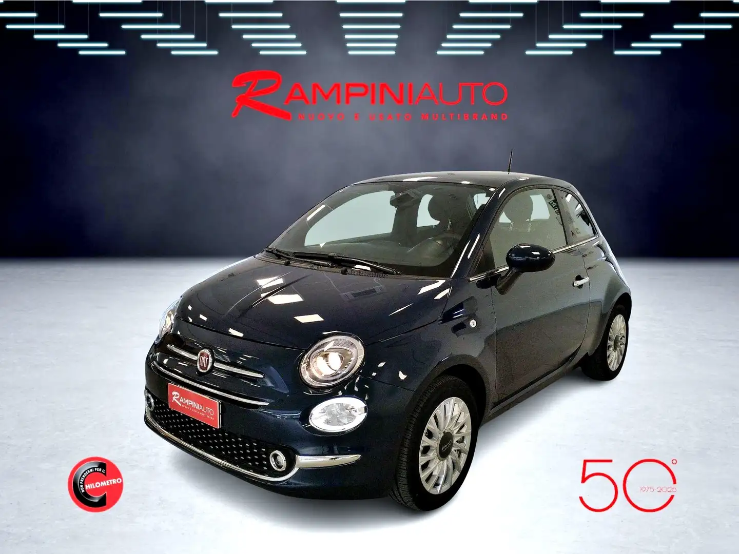 Fiat 500 1.0 Hybrid Dolcevita Ok Neopatentati Blauw - 2