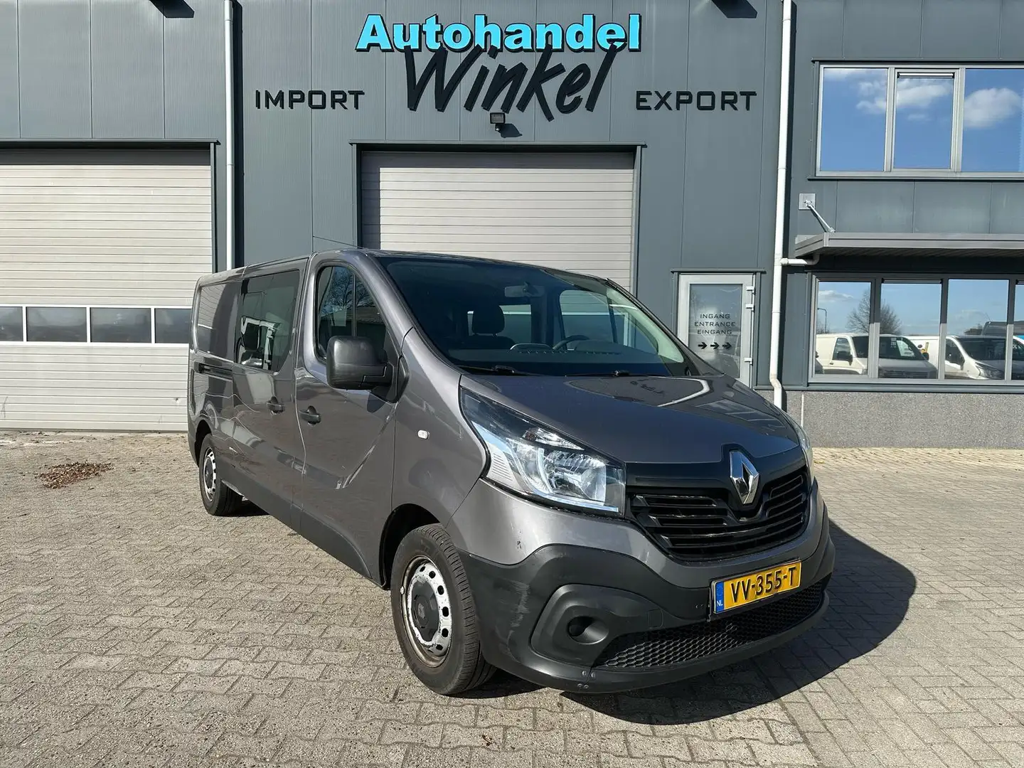 Renault Trafic 1.6 dci DOUBLE CABINE AIRCO NAVI Gris - 1