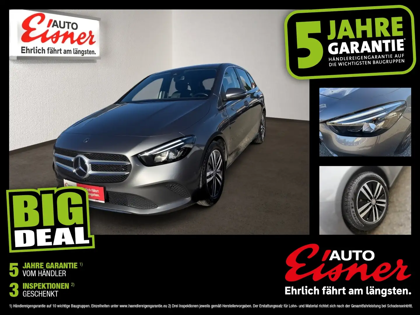 Mercedes-Benz B 200 4MATIC Aut. Advantage- Paket Grau - 1