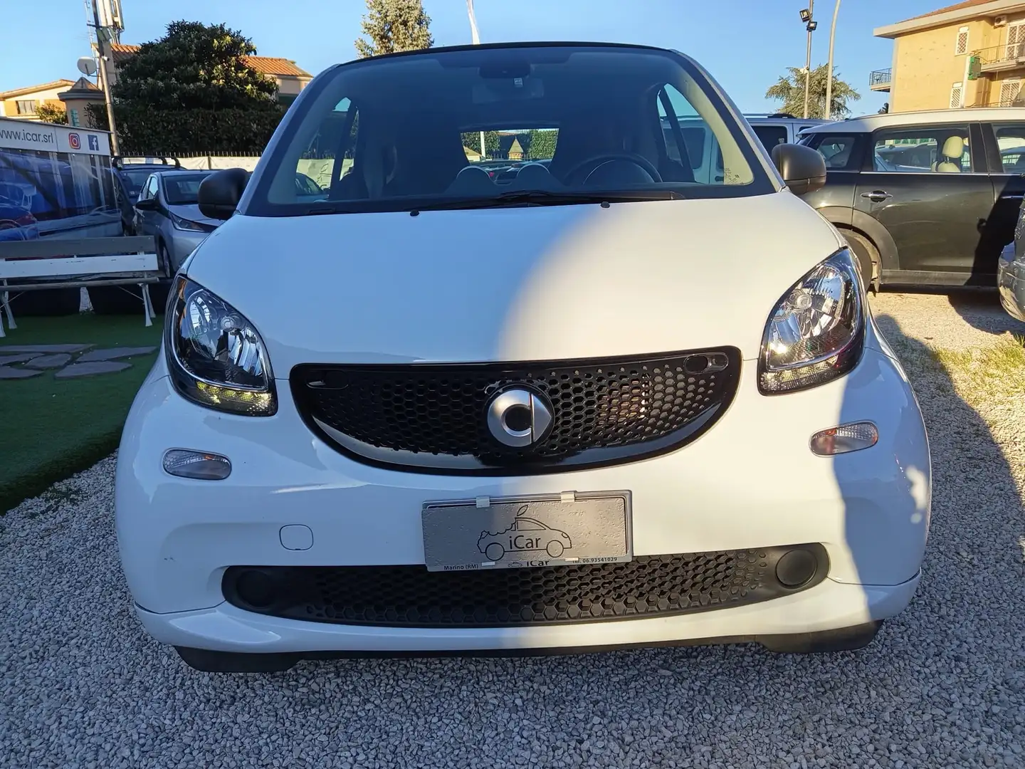 smart forTwo 1.0 Passion 71cv twinamic PELLE-NAVI Bianco - 1