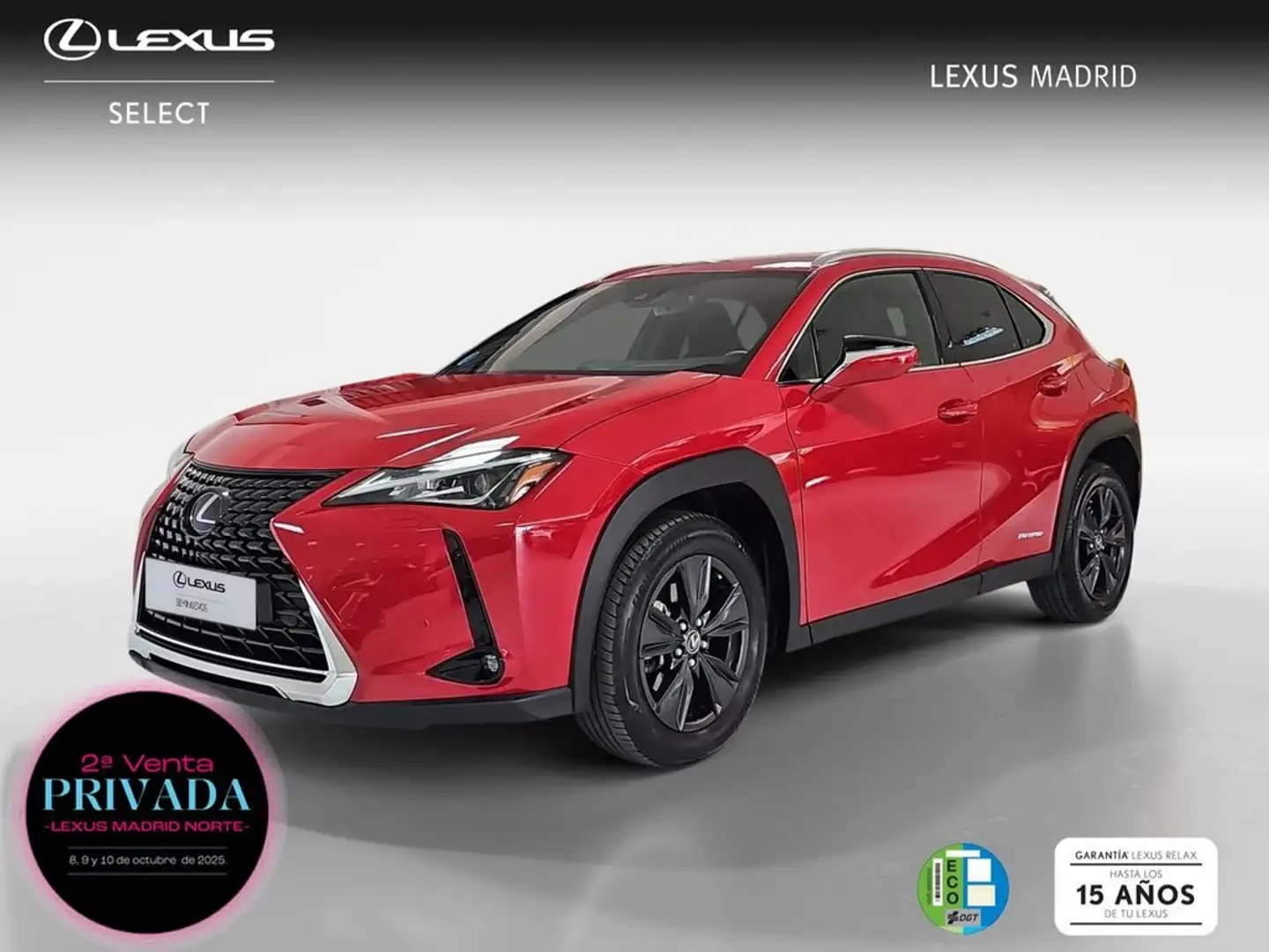 Lexus UX 250h 2.0 Business Rouge - 1