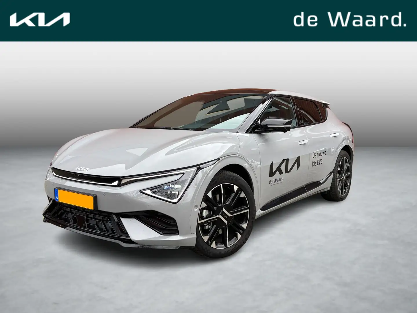 Kia EV6 GT-Line 84 kWh | Glazen schuif-/kanteldak | Head-u Grijs - 1