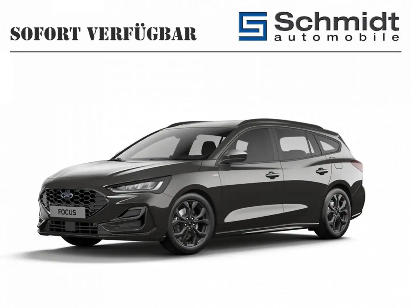 Ford Focus ST-Line Tra. 1,0 EBoost 125PS MHEV M6 F Grau - 1