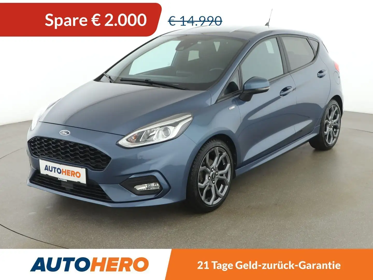 Ford Fiesta 1.0 EcoBoost ST-Line Blau - 1