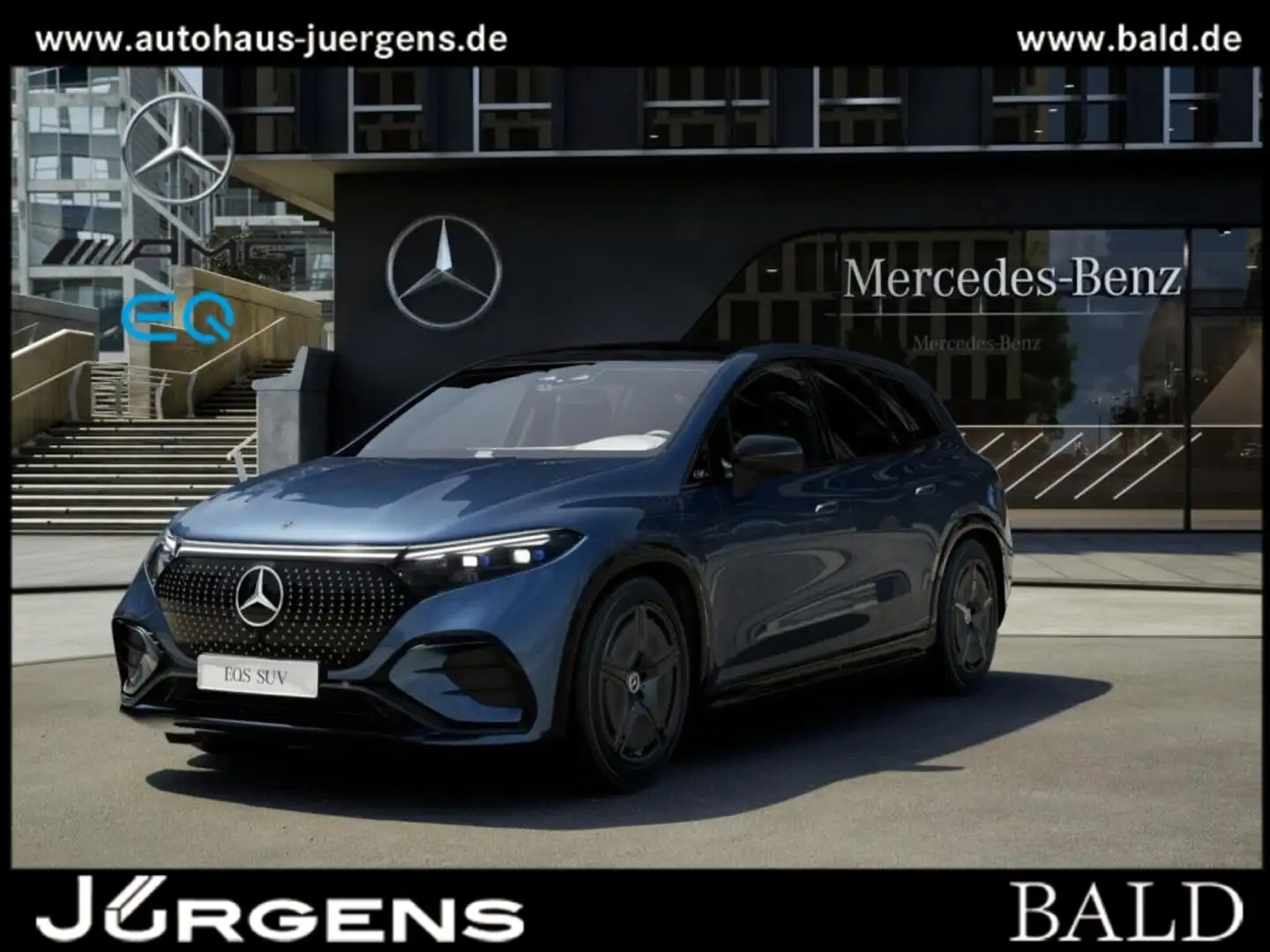 Mercedes-Benz EQS SUV EQS 500 4MATIC SUV +AMG+MBUX+Sitzklima+Pano+Burm Blau - 2