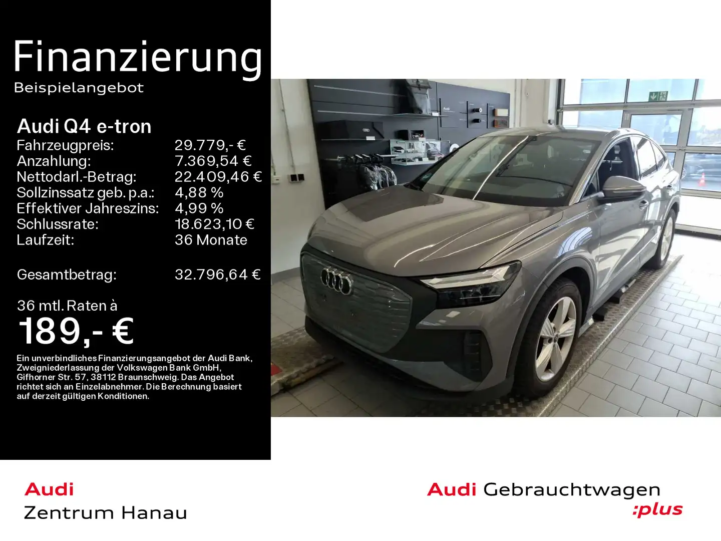 Audi Q4 e-tron Sportback 40 *NAVI*LED*KAMERA*VIRTUAL* Grau - 1