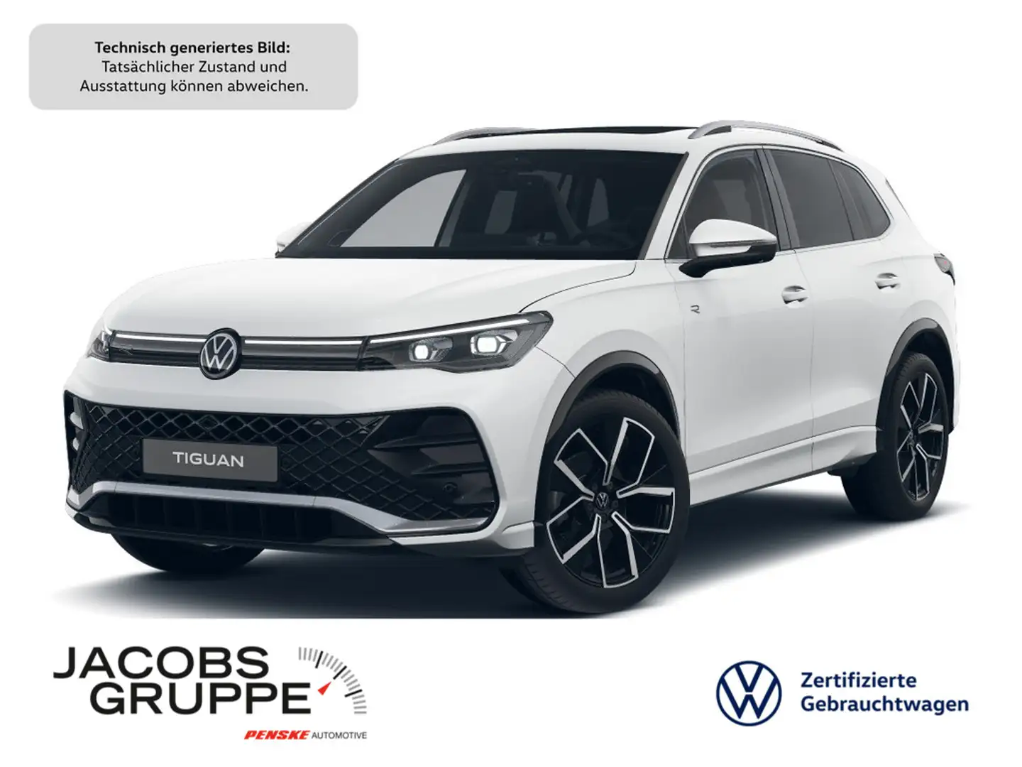 Volkswagen Tiguan 1.5 eTSI DSG R-Line Pano, AHK, Harman Weiß - 1