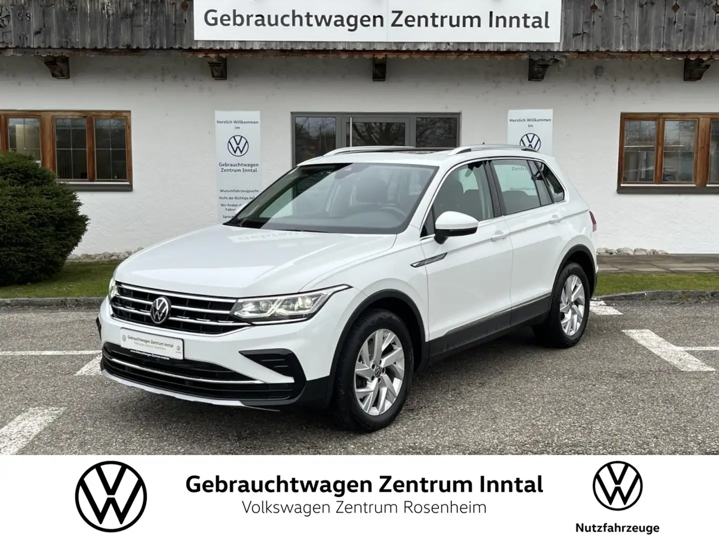 Volkswagen Tiguan 2,0 TDI DSG 4Motion Elegance (Navi+AHK+ACC) Klima Weiß - 1
