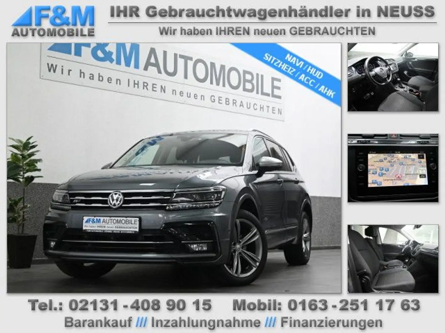 Volkswagen Tiguan Allspace 4M R Line Navi HUD Grau - 1