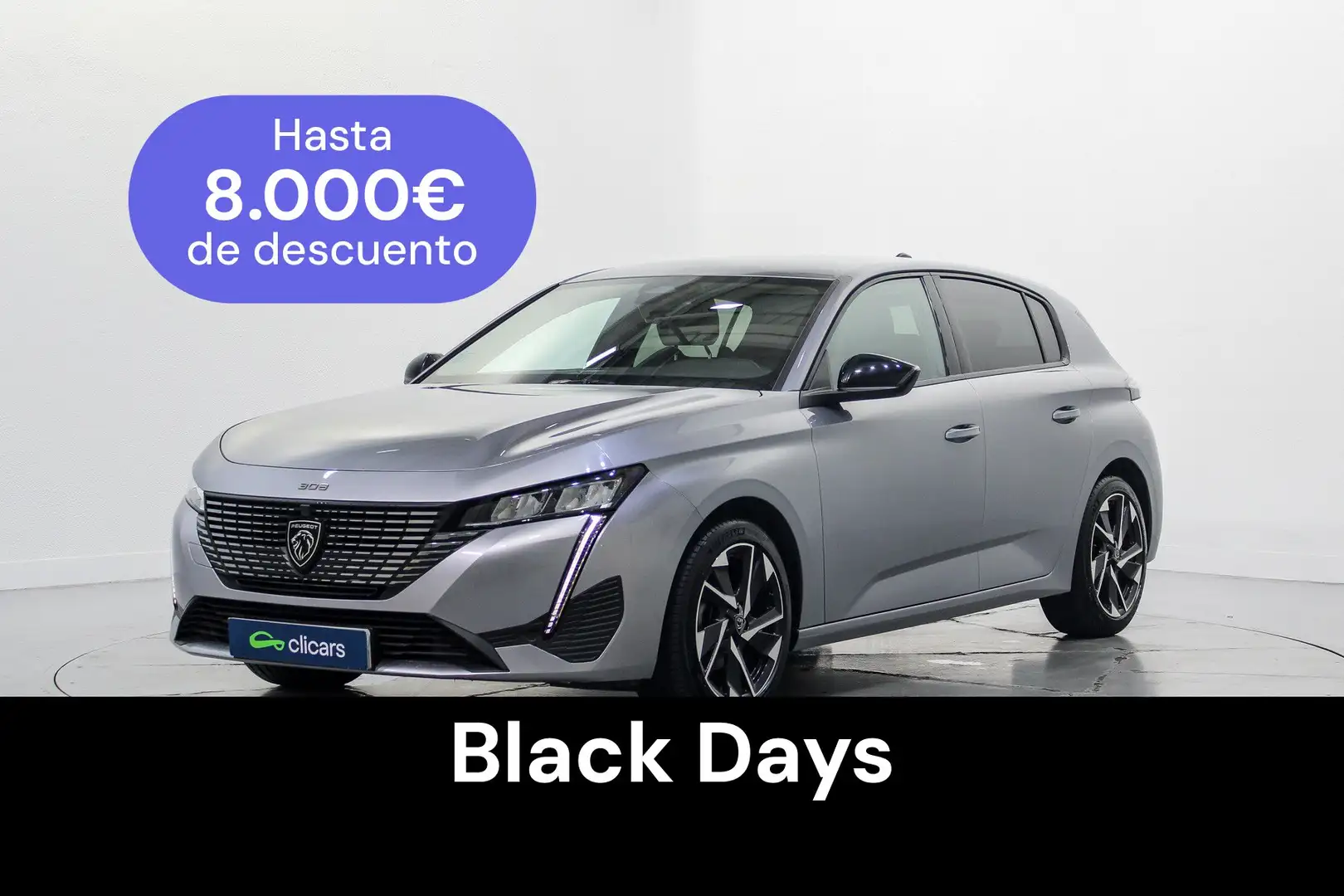 Peugeot 308 1.2 PureTech S&S Allure 130 Argent - 1