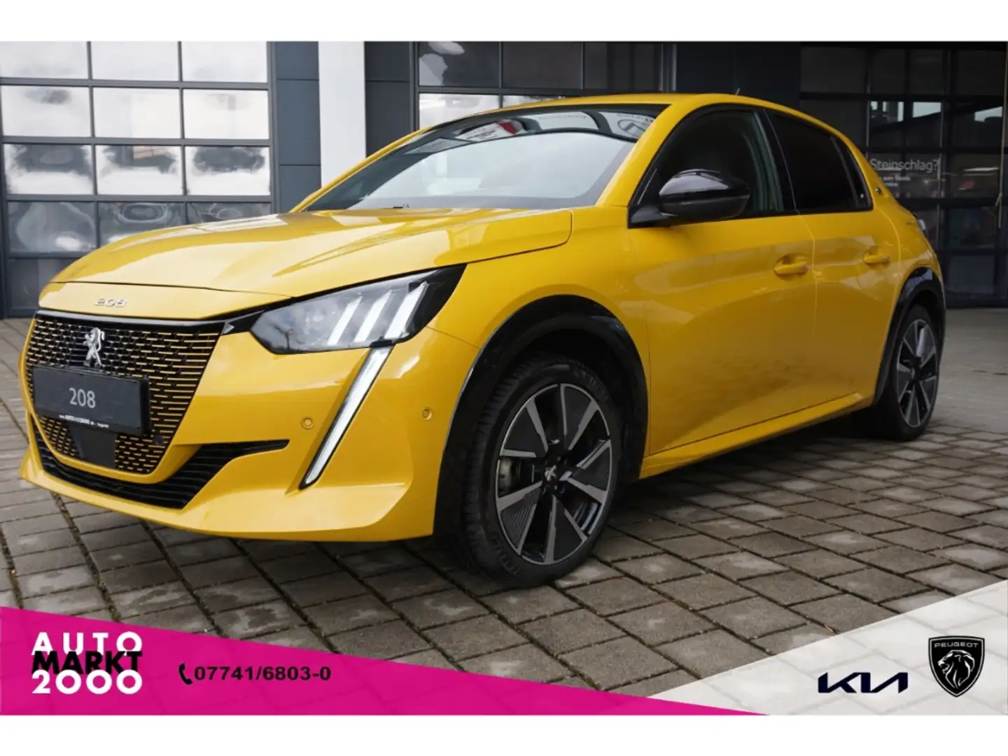 Peugeot 208 GT Elektromotor 136 Navi LED LM DAB Kamera PDC Gelb - 1