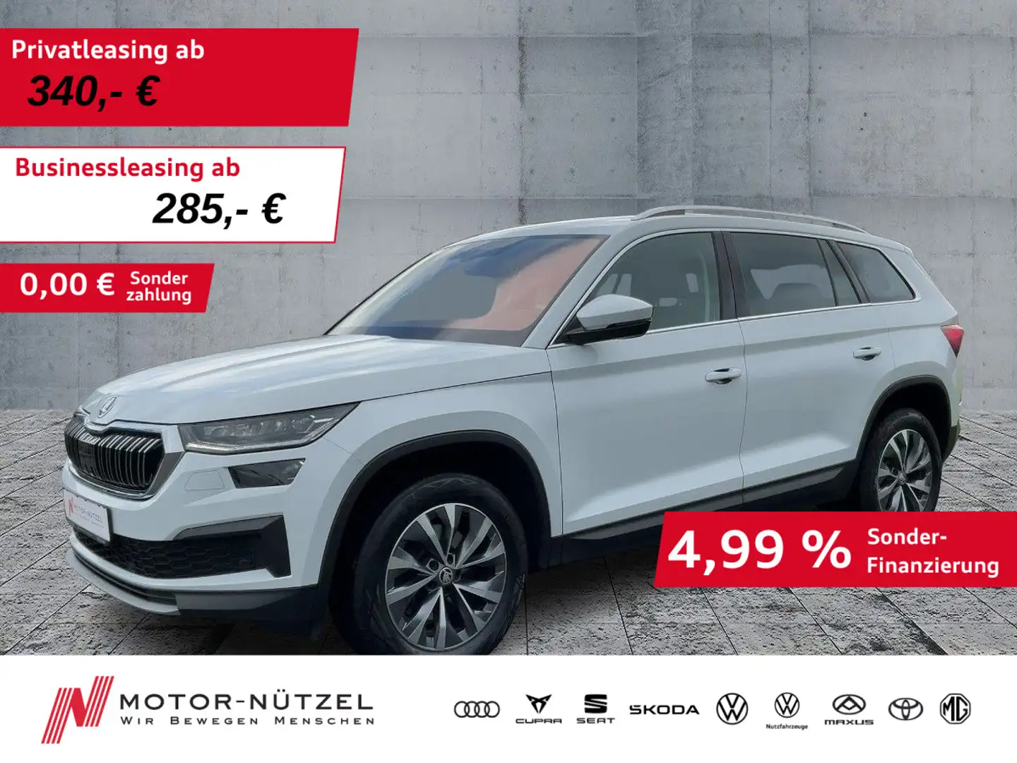 Skoda Kodiaq 2.0 TSI 4x4 DSG STYLE MATRIX+APP+GRA+SHZ Bianco - 1