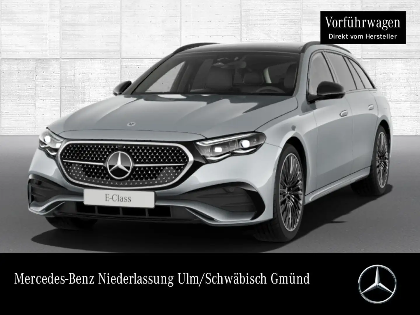 Mercedes-Benz E 300 de T AMG 360° Airmat Pano Distr. AHK Night Silber - 1