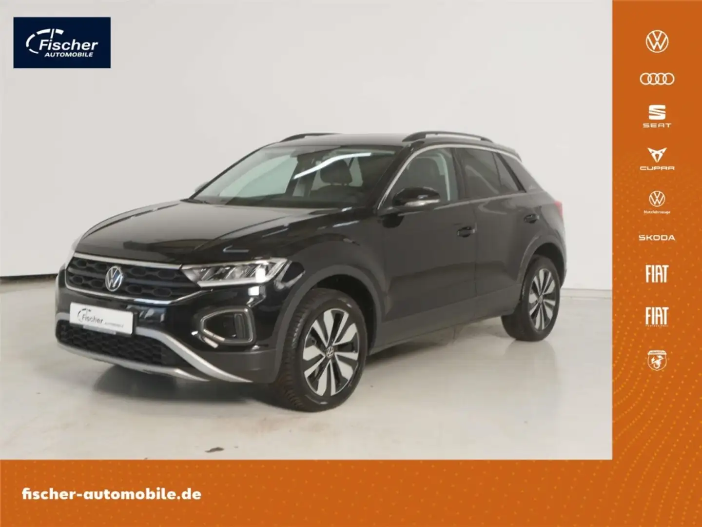 Volkswagen T-Roc 1.5 TSI GOAL DSG LED/NAV/DC/ACC/RFK/PDC/SH Schwarz - 1