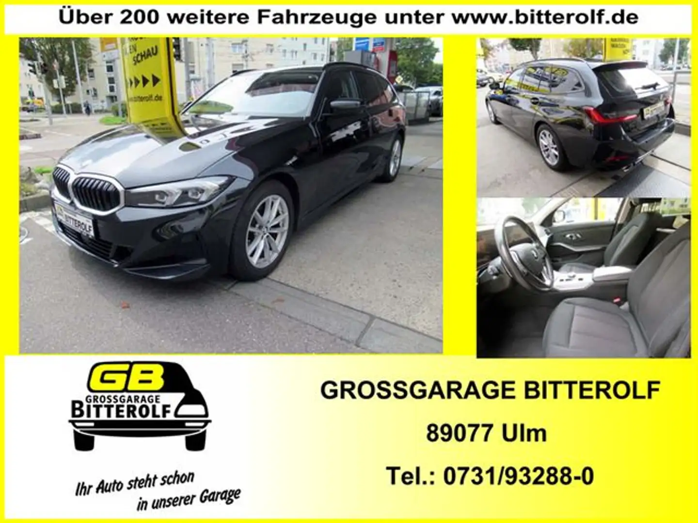 BMW 320 d Touring Autom Navi/curved/AHK/ACC/SHZ/PDC/ Schwarz - 1