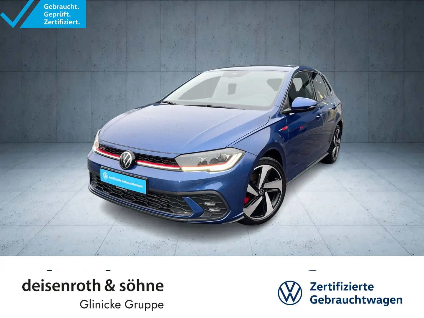 Volkswagen Polo GTI DSG Matrix/AppCon/ACC/Assist/Climatr/SH Blau - 1